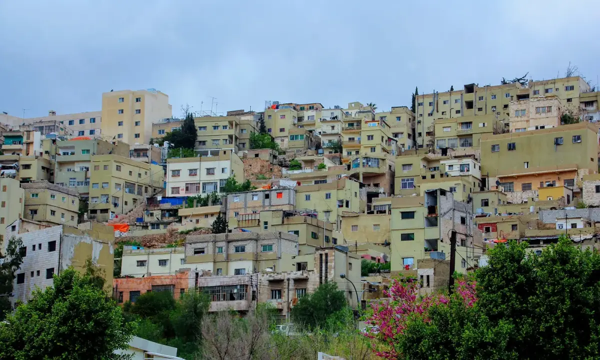 Houses in Amman. City illustration; not the owner’s apartments.