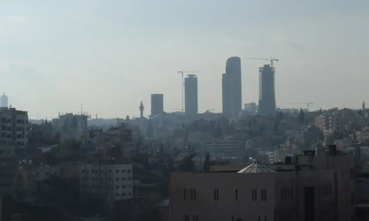 Buildings in Abdali, Amman.