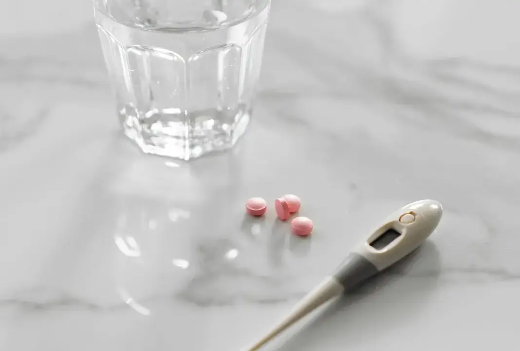 Medicine and a glass of water